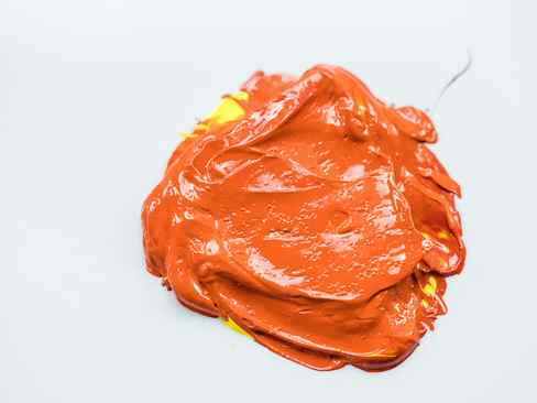 Orange Yellow Acrylic Paint Mix