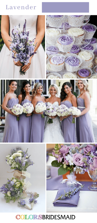 Gentle Lavender Fall Wedding Color Ideas