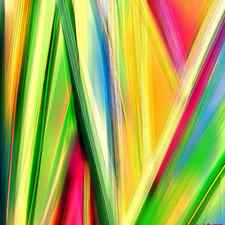 Rainbow Colour Strings by Maureen Kealy