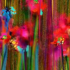 Sparkle Flowers by Maureen Kealy