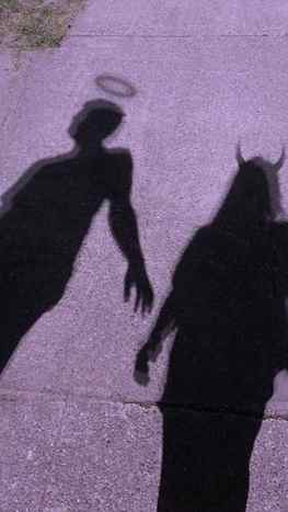 Devil Couple, devil shadow HD phone wallpaper