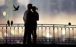 Happiness Style: Happy Kiss Day, couples shadow HD wallpaper