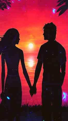 Love Android Archives ⋆, couples shadow HD phone wallpaper