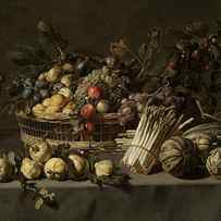 Vegetables and a Basket of Fruit on a Table by Frans Snyders