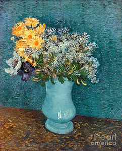 Wall Art - Painting - Vase of Flowers by Vincent Van Gogh