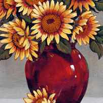 Vase Of Sunflowers Ii by Tim O