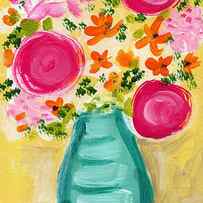 Bright Flowers by Linda Woods