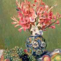 Still life of Fruits and Flowers by Pierre Auguste Renoir