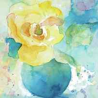 Abstract Vase Of Flowers I by Lanie Loreth