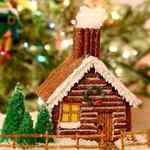 Free Log Cabin Gingerbread House Template