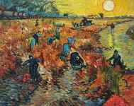 The Red Vineyard Van Gogh Reproduction, hand-painted in oil on canvas