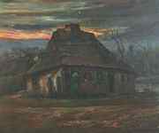The Cottage Van Gogh reproduction, hand-painted in oil on canvas