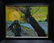 The Sower by Cees van Loon, Van Gogh replica, hand-painted in oil on canvas