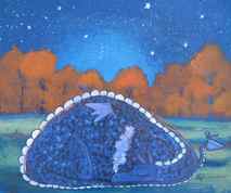 Original art for sale at UGallery.com | Sleeping Under the Stars by Andrea Doss | 2.526 zł | acrylic painting | 20