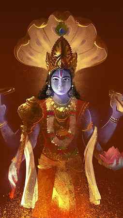 Lord Vishnu, Painting Work, art work, lord narayana, god, preserver, HD phone wallpaper