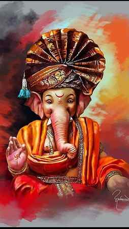 Hindu God, Lord Ganesh Painting Work, lord ganesh, painting work, art work, god, HD phone wallpaper