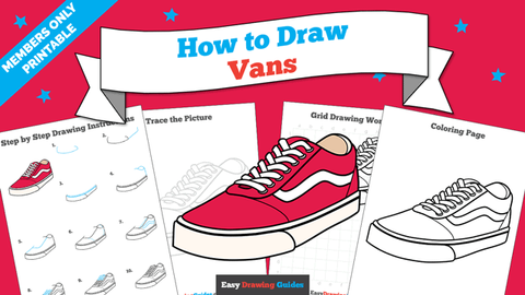 Printables thumbnail: How to Draw Vans