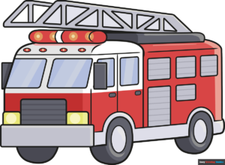 how to Draw a Firetruck Featured Image