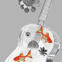 Sparkle Fish Guitar by Mindy Sommers