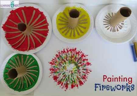 Invitation to paint fireworks - new year
