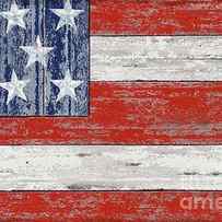 Distressed American Flag by Paul Brent