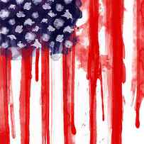 American Spatter Flag by Nicklas Gustafsson