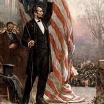 President Abraham Lincoln Giving A Speech by War Is Hell Store