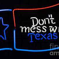 Texas Neon Sign by Mindy Sommers