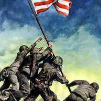 Raising The Flag On Iwo Jima by War Is Hell Store