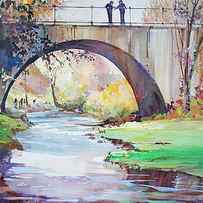 The Bridge Over Brewster Garden by P Anthony Visco