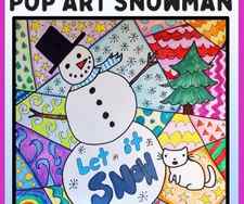 Pop Art Snowmen Project