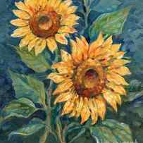 Impressions of Sunflowers I by Paul Brent