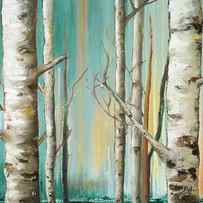 Birch Forest Ii by Patricia Pinto