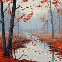 Red Leaves by Graham Gercken