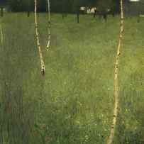 Farmhouse with Birch Trees by Gustav Klimt