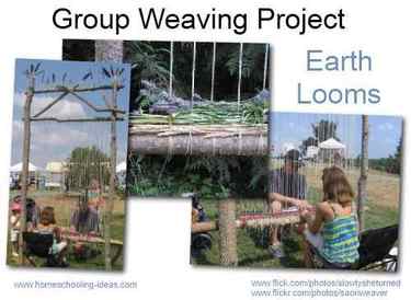 Group weaving - Earth Looms