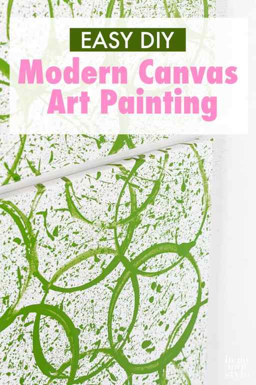 Connected Circles Easy DIY Modern Canvas art Painting Idea