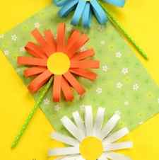 Simple Paper Flower craft for kids