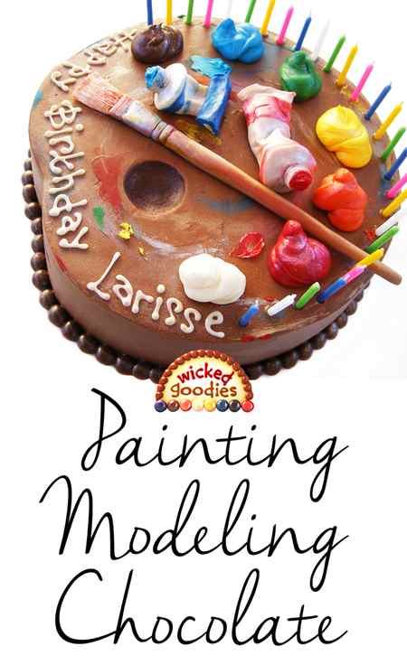 How to Paint on Modeling Chocolate