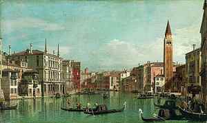 The Grand Canal, Venice, Looking Southeast, with the Campo della Carità to the Right, 1730s. 