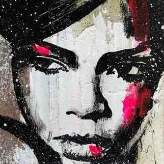 Painting Rihanna by Mestres Sergi | Painting Pop-art Graffiti Pop icons