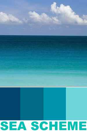 Ocean Sea Color Scheme Paint Palette Ideas