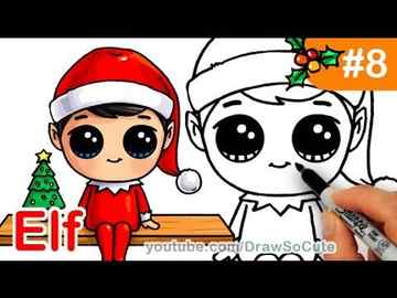 How to draw Puppy Christmas Present step by step Easy Holiday Special - video Dailymotion