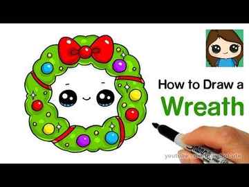How to Draw a Cute Girl for Christmas Happy Holidays! - YouTube