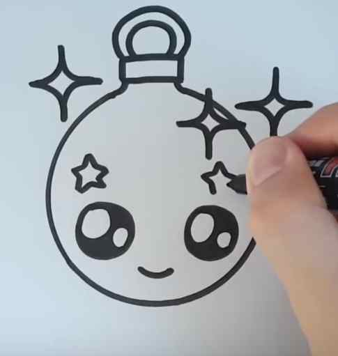 Easy Christmas Bell Drawing, HD Png Download , Transparent Png Image - PNGitem