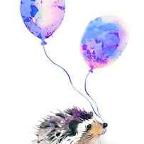 Party hedgehog by Krista Bros