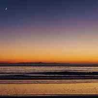 Moonrise Sunset by Chris Moyer