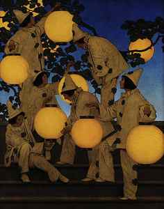 Wall Art - Painting - The Lantern Bearers, 1908 by Maxfield Parrish