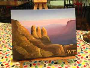 Painting class by Wesley Taylor Art Studios