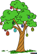 How to Draw an Easter Egg Tree featured image